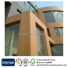 Popular Wood Plastic Composite Wall Cladding Wood Engineered Flooring 9 Options ISO SGS FSC Intertek 15-20 Years KJWPC-0414